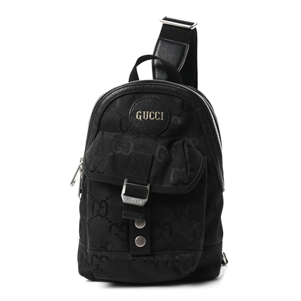 Econyl Nylon Monogram Off The Grid Sling Backpack Black