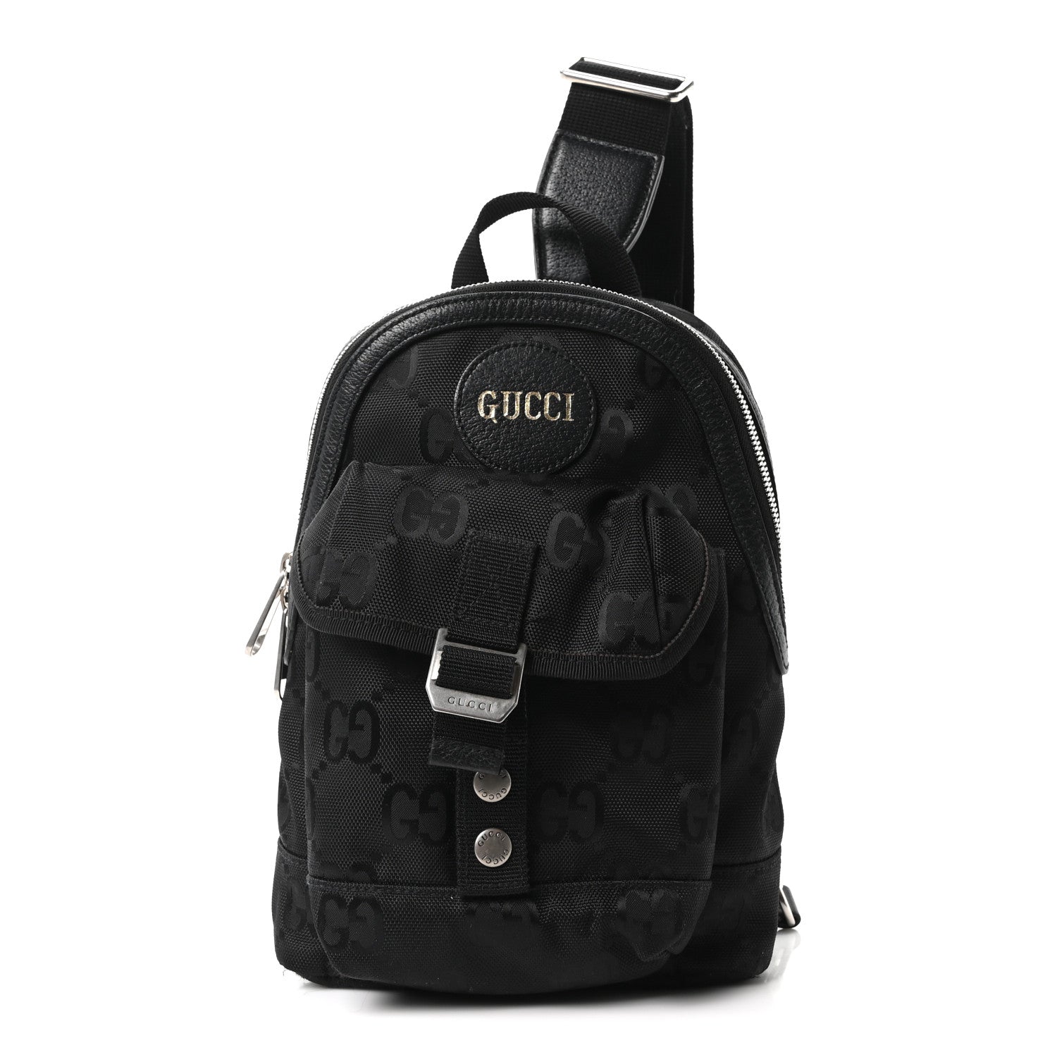 Econyl Nylon Monogram Off The Grid Sling Backpack Black