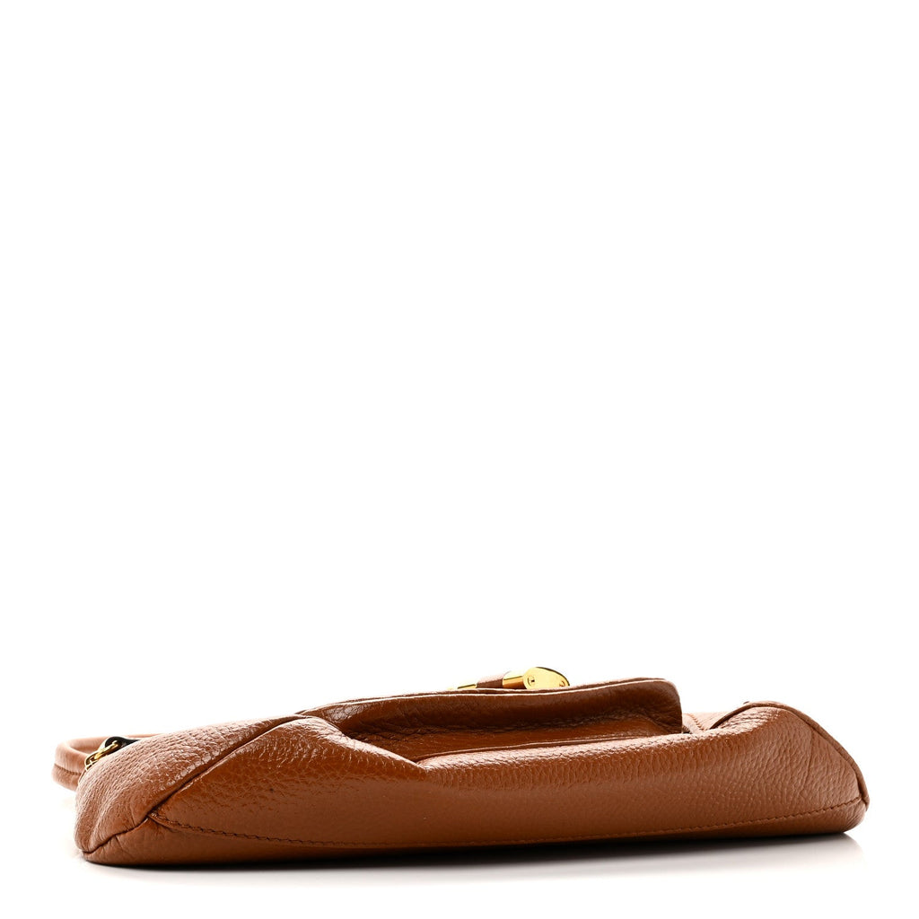 Grained Calfskin The 99 Shoulder Bag Motty Grey Clay Brown