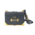 Prada Cahier Leather Shoulder Bag