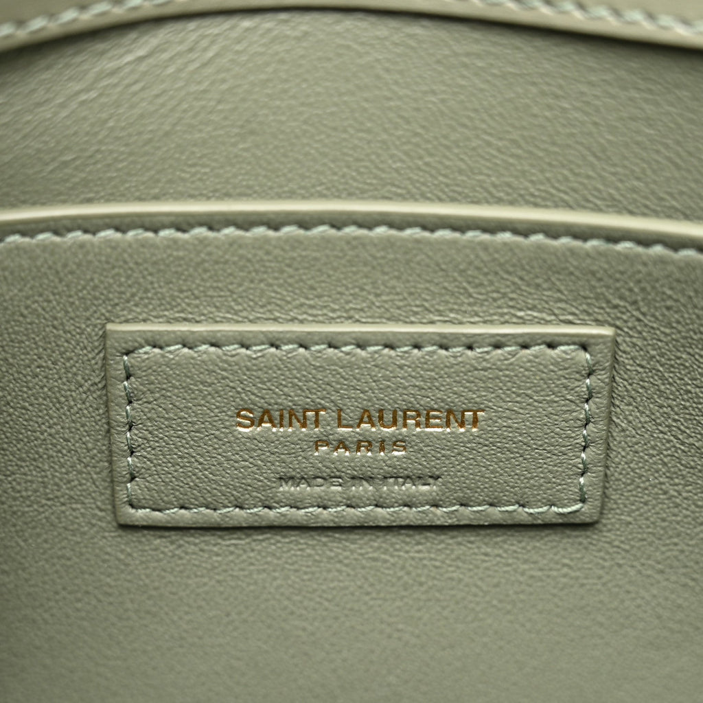 Smooth Calfskin Small Manhattan Shoulder Bag Light Green