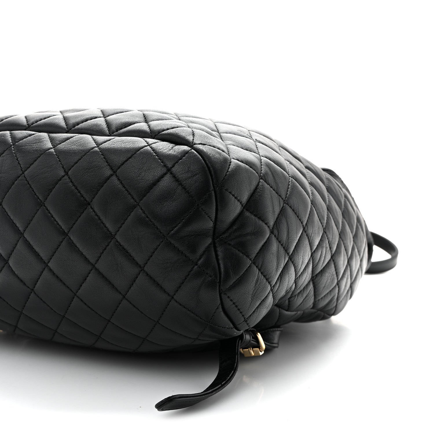 Lambskin Quilted Large Urban Spirit Backpack Black