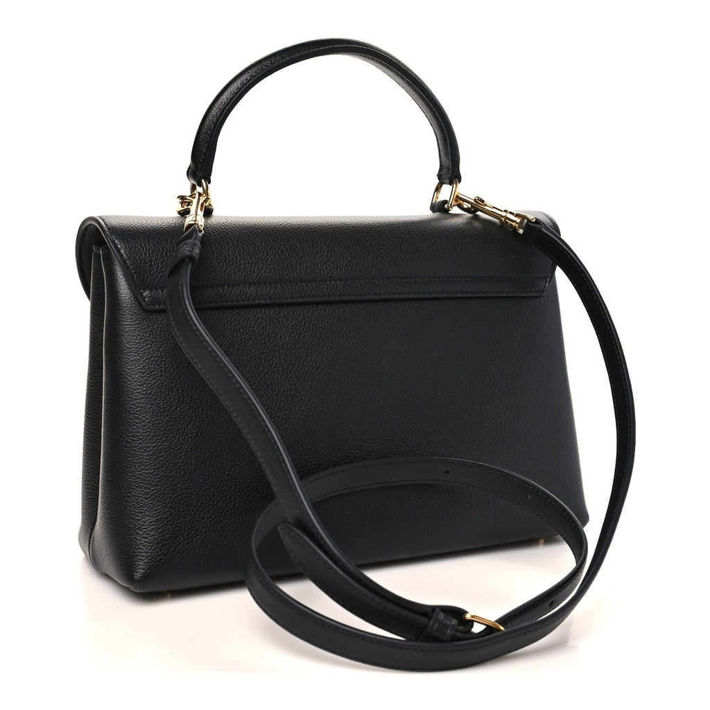 Supple Grained Calfskin Medium Nino Black