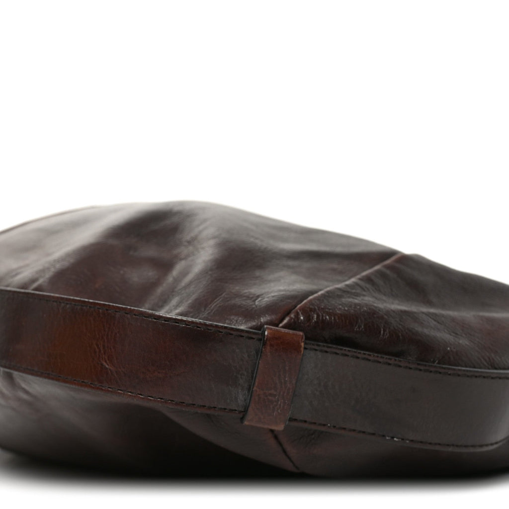 Buffalo Leather Horn Medium Mombasa Bag Brown