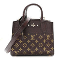 Snakeskin Monogram City Steamer Mini Brown