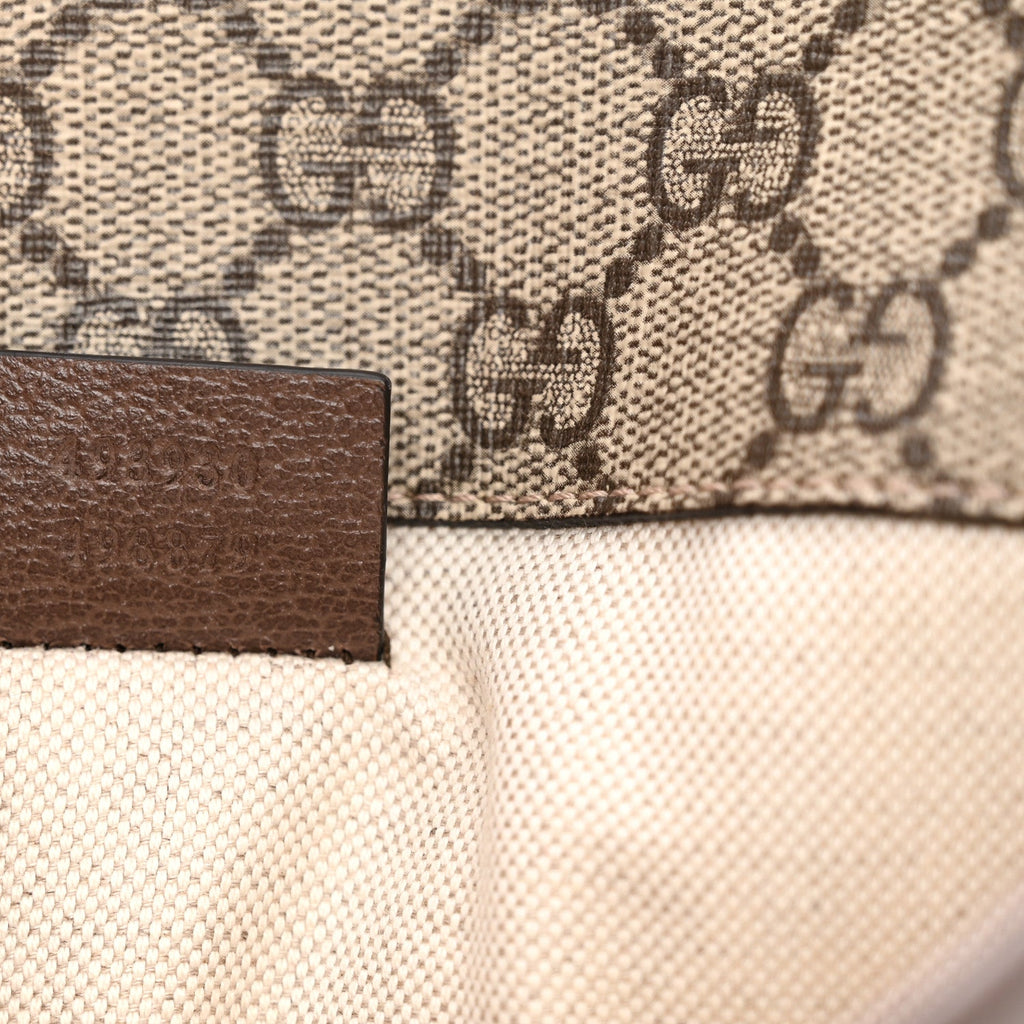 GG Supreme Monogram Neo Vintage Web Belt Bag Brown