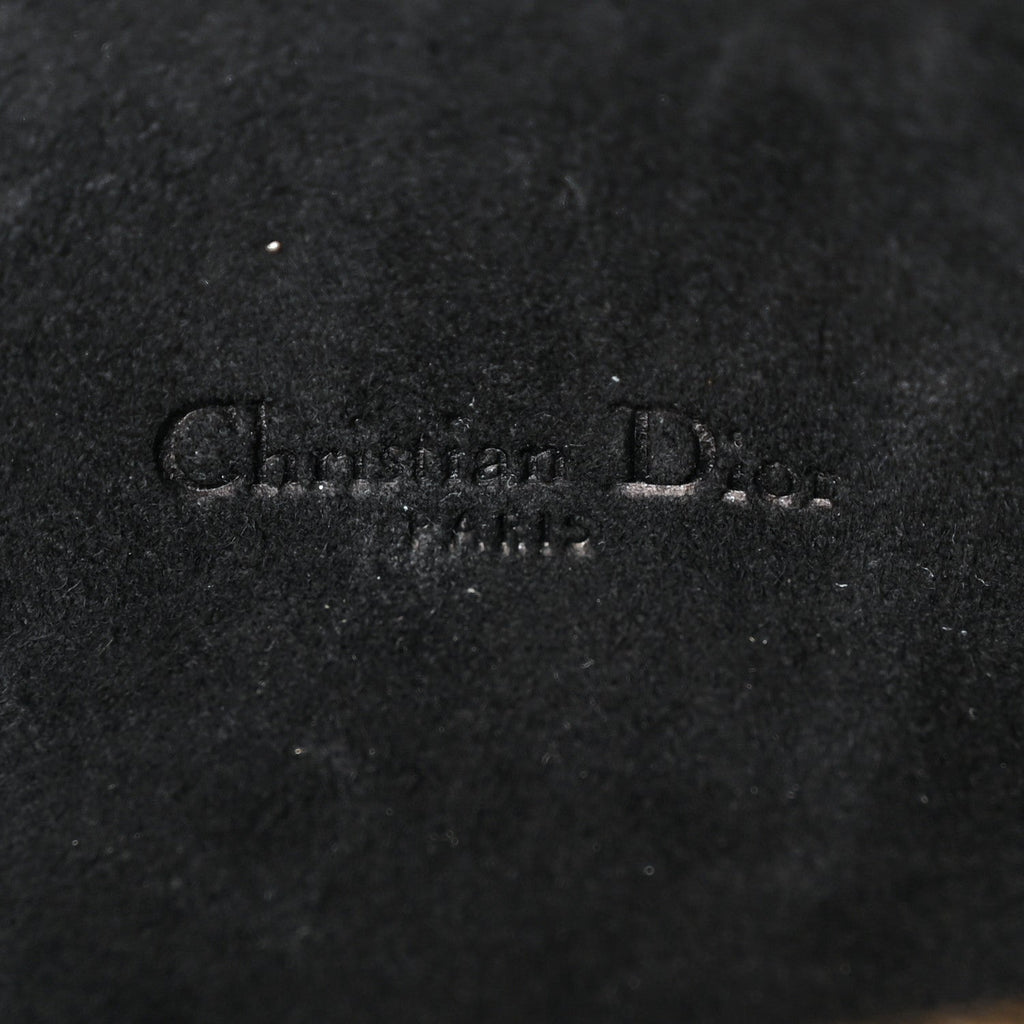 Grained Calfskin Caro Double Pouch Black