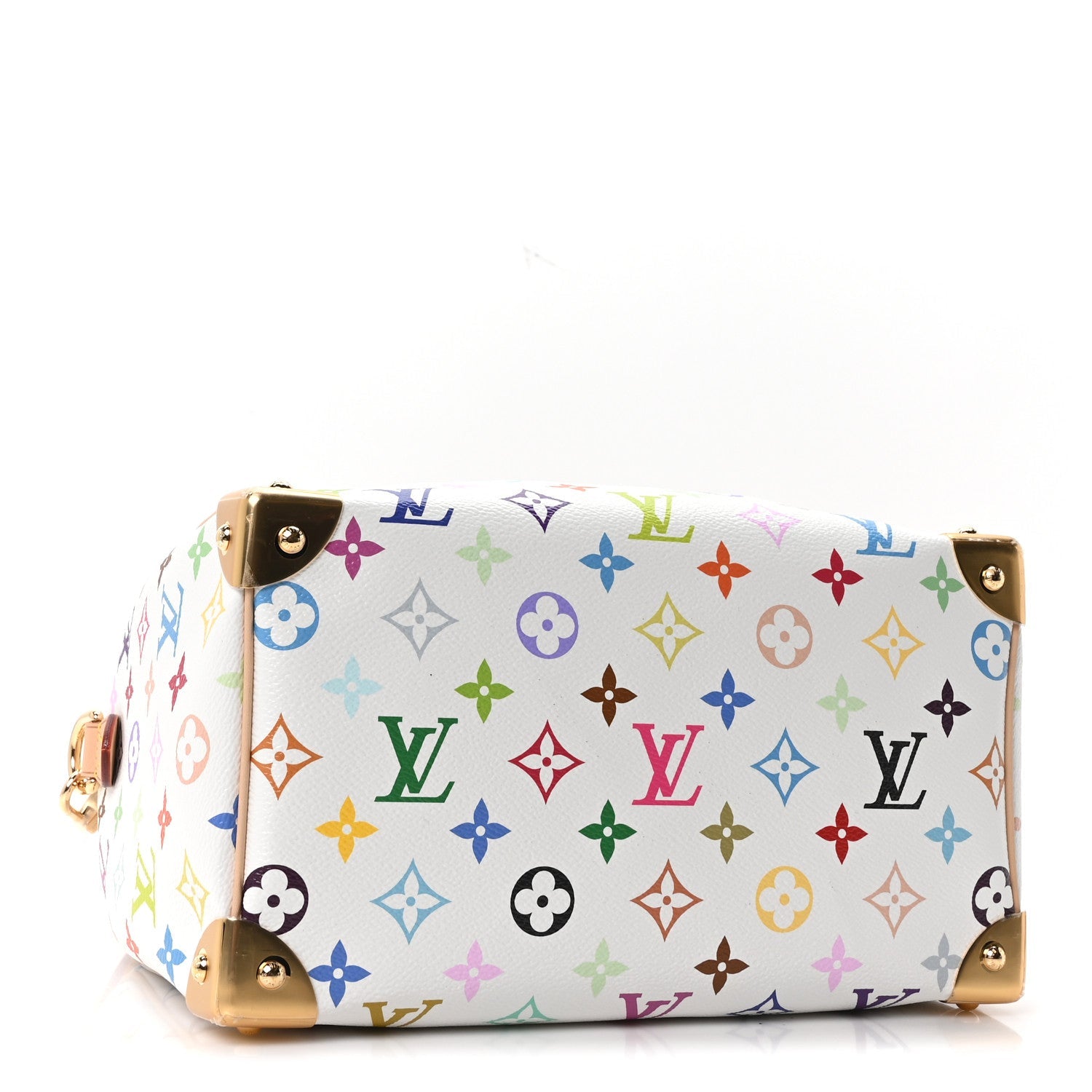 LV X TM Monogram Multicolor Speedy Bandouliere 25 White