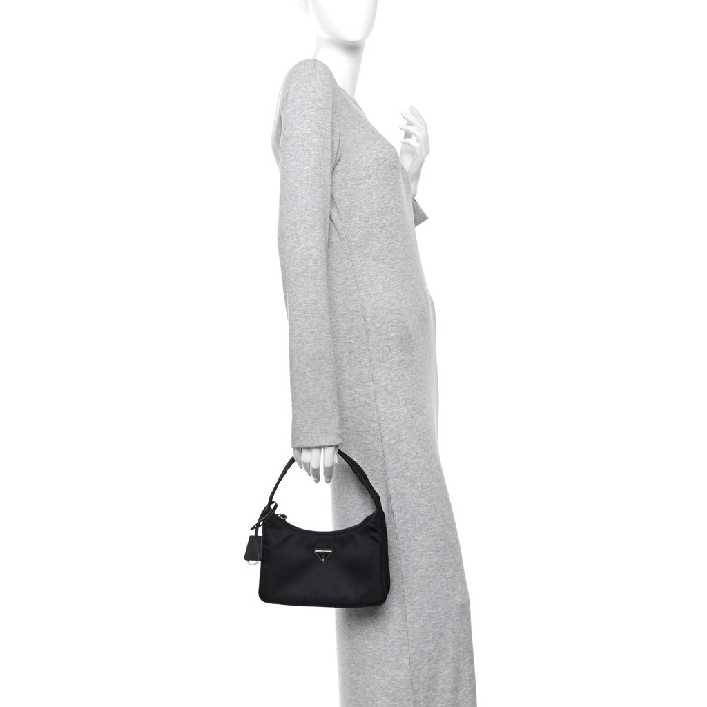 Tessuto Nylon Mini Re-Edition 2000 Bag Black