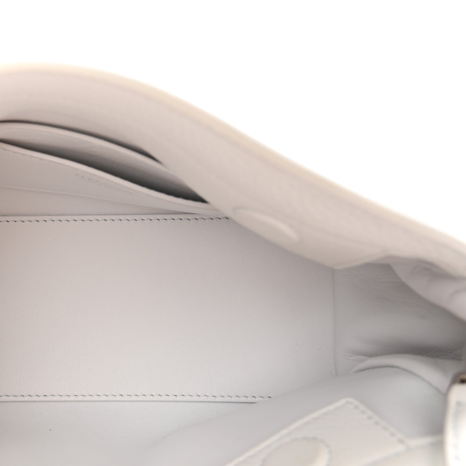 Calfskin Small Hug Pouch White