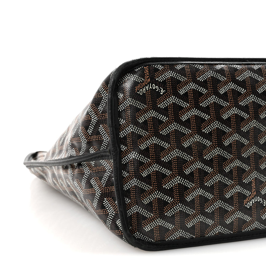 Goyardine Reversible Anjou PM Black Black