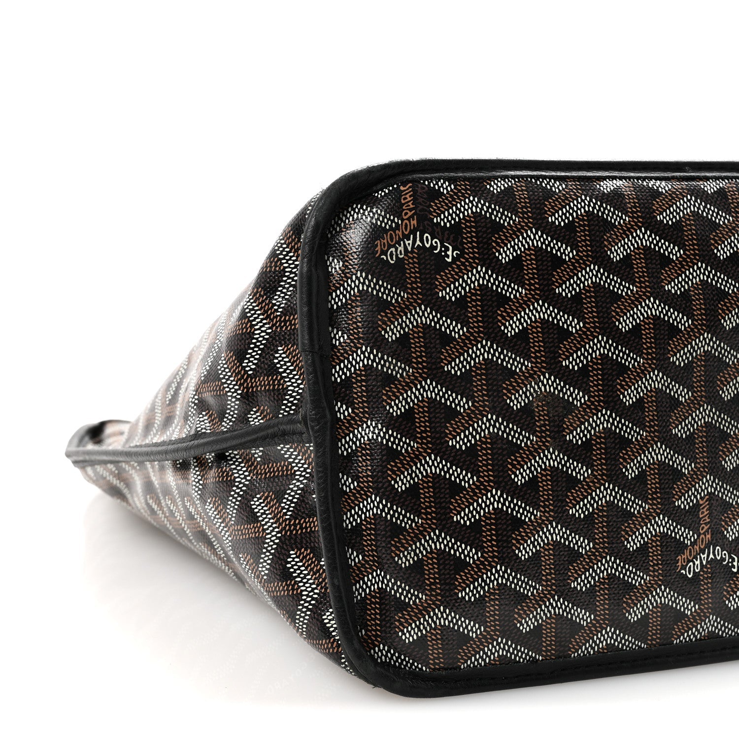 Goyardine Reversible Anjou PM Black Black