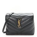 Calfskin Y Quilted Monogram Toy Loulou Crossbody Bag Storm