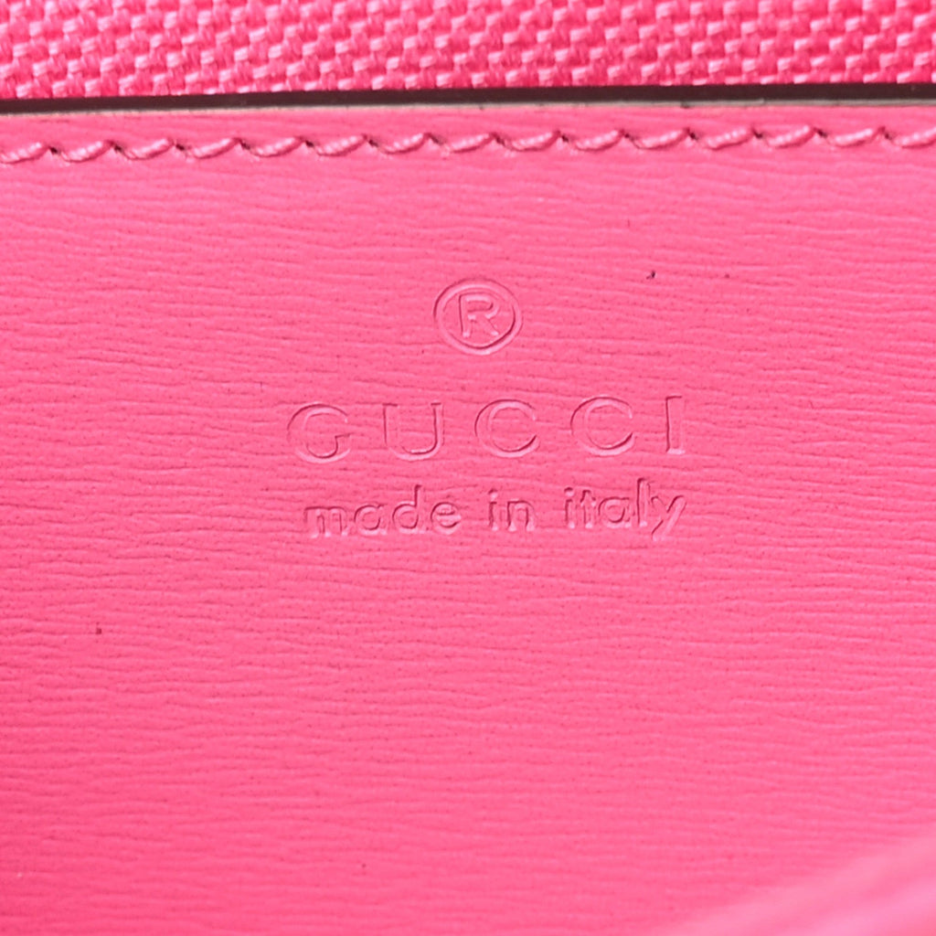GG Monogram Scratch Lux Calfskin Mini Luce Shoulder Bag Rose Dark Blossom