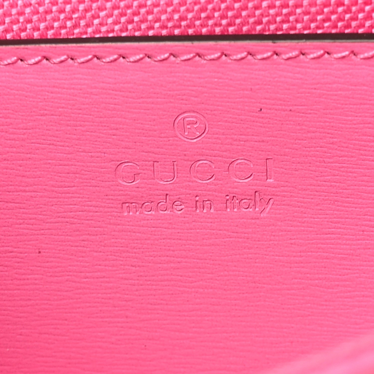 GG Monogram Scratch Lux Calfskin Mini Luce Shoulder Bag Rose Dark Blossom