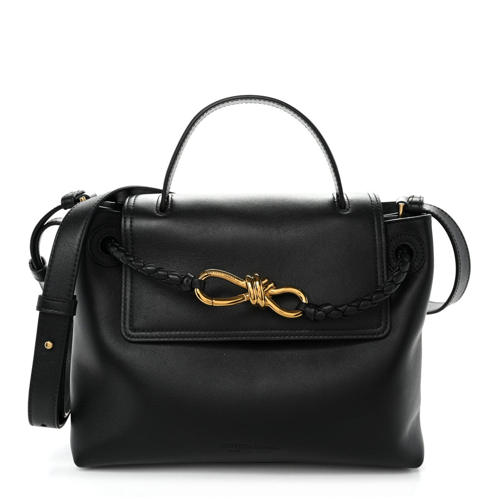 Silky Calfskin Small Ciao Ciao Black