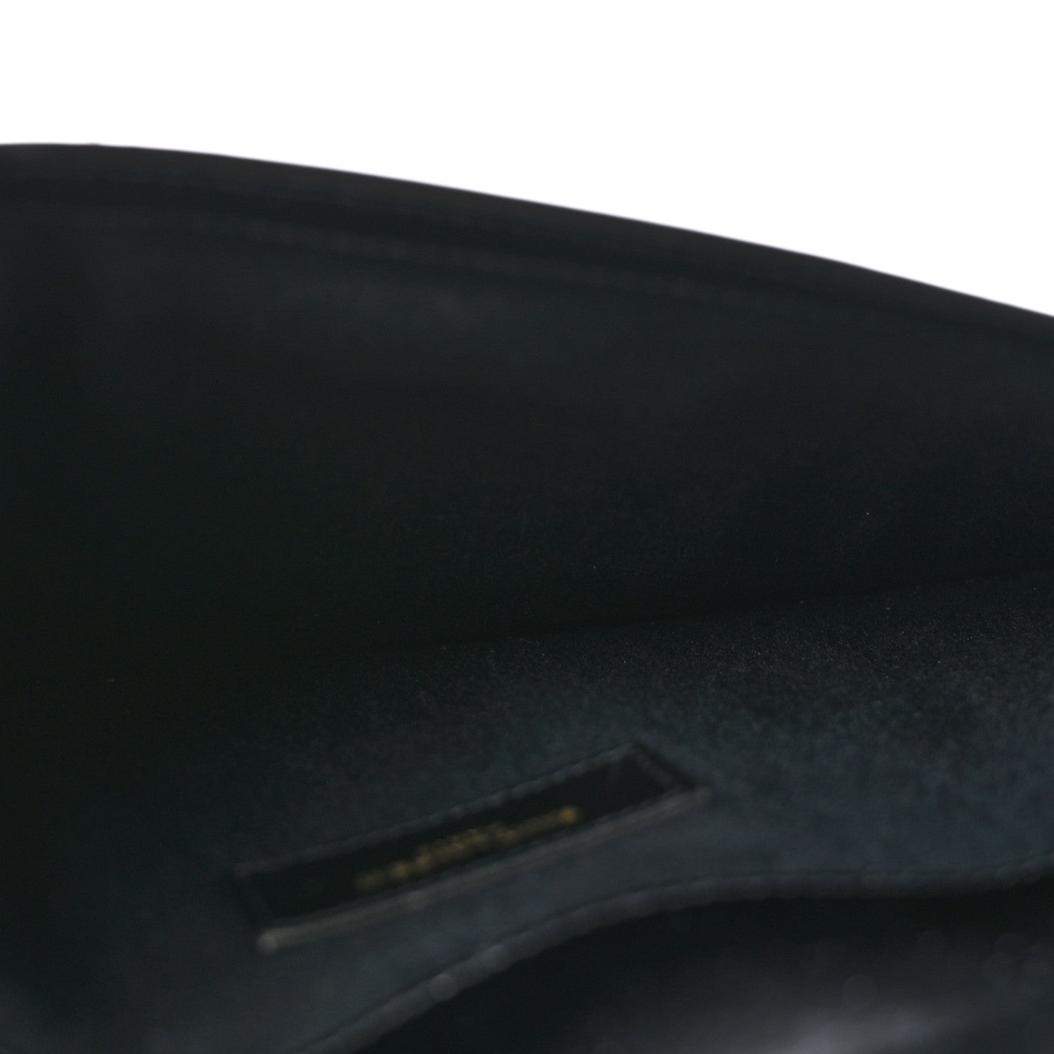 Smooth Shiny Calfskin Monogram Uptown Pouch Black