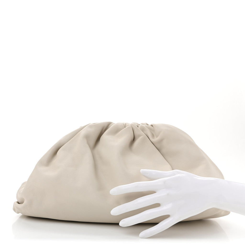 Smooth Butter Calf The Pouch Oversized Clutch Plaster