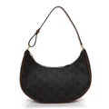 Triomphe Canvas Calfskin Ava Shoulder Bag Tan