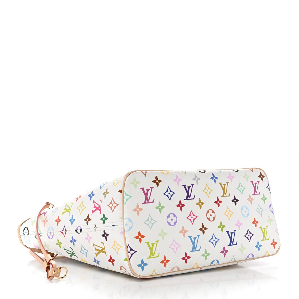 LV X TM Monogram Multicolor Neverfull MM White