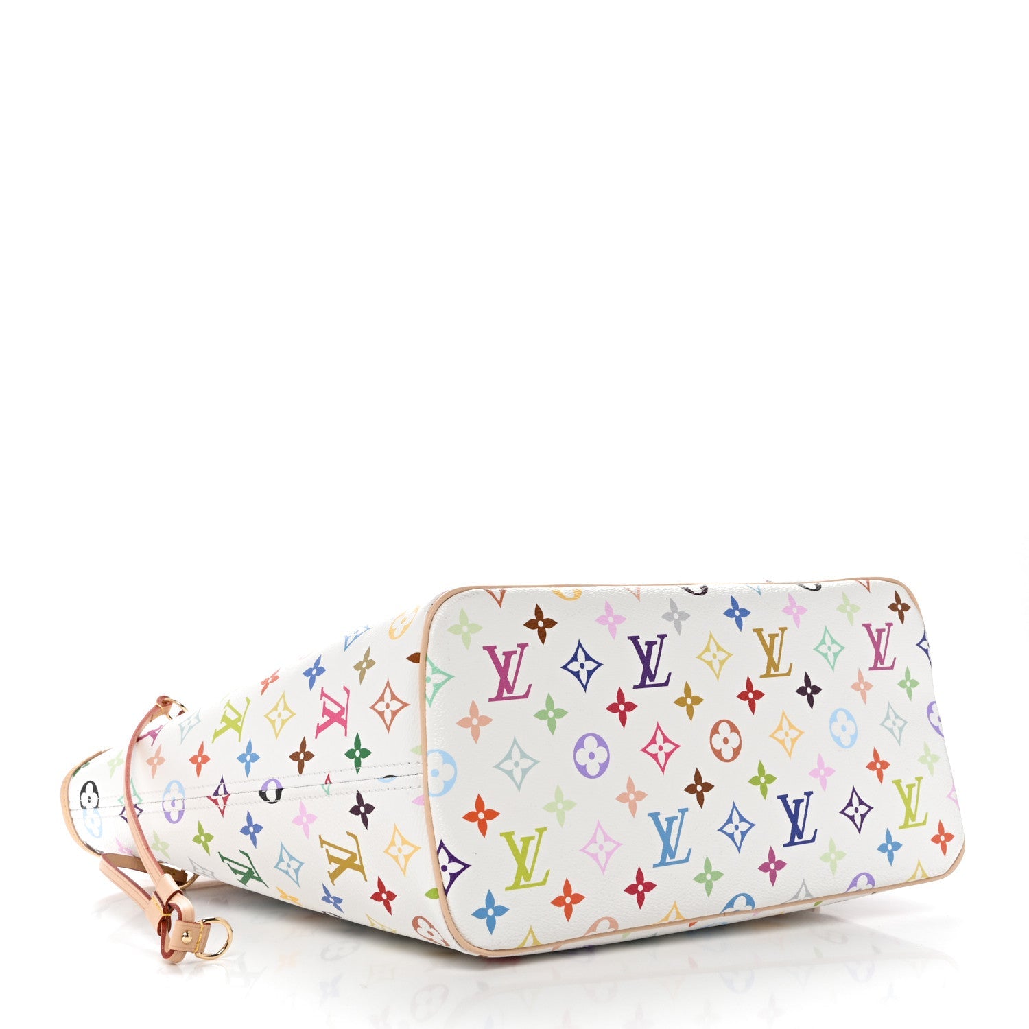 LV X TM Monogram Multicolor Neverfull MM White