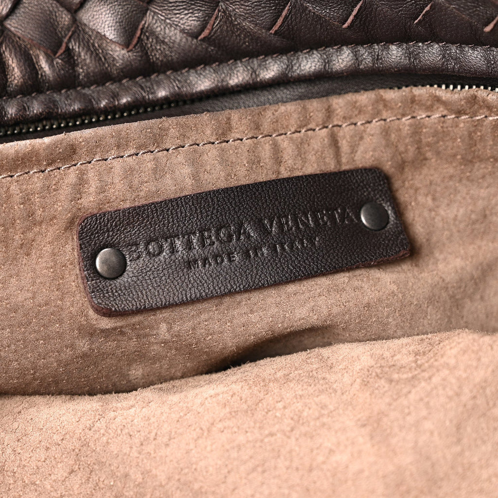 Nappa Intrecciato Garda Bag Ebano