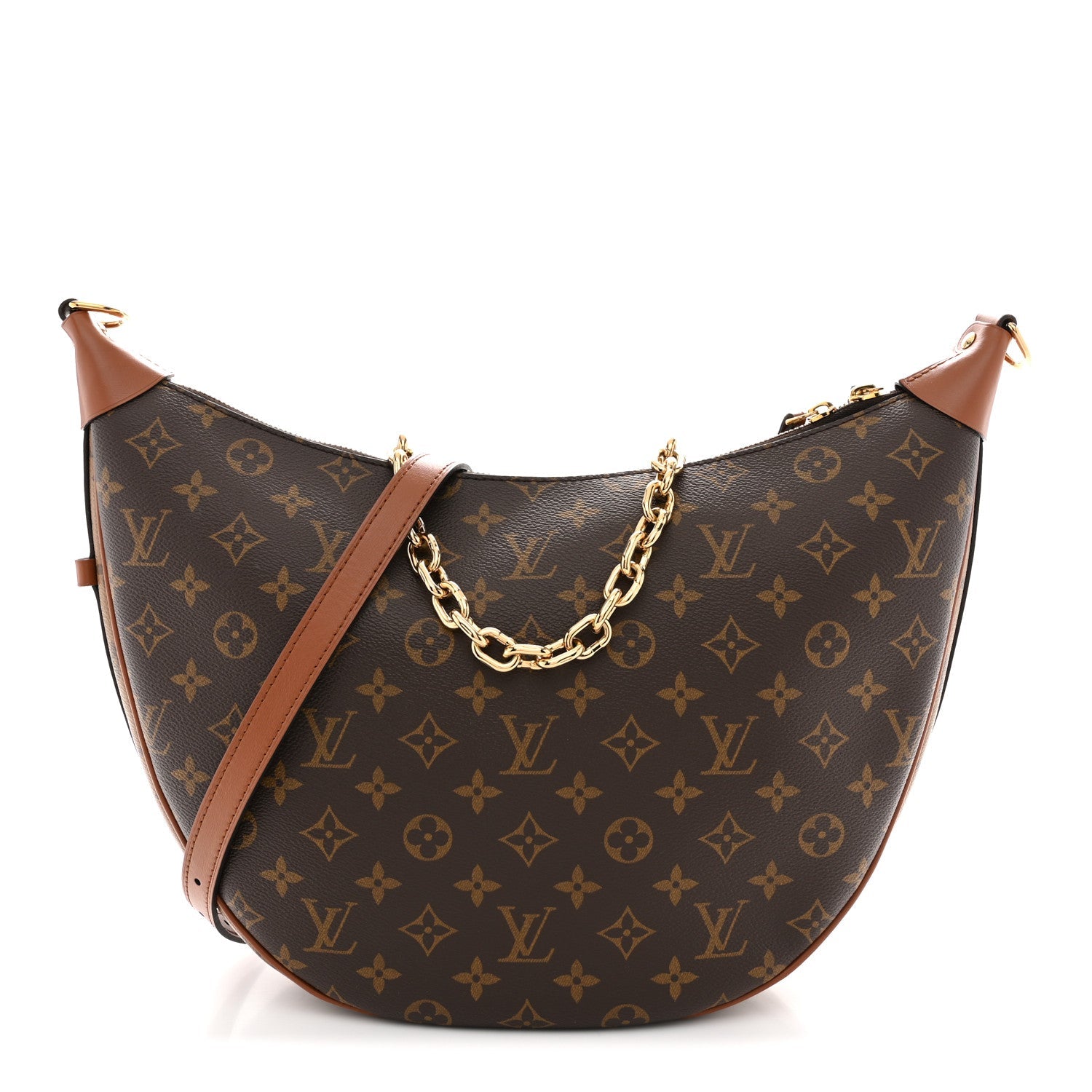 Reverse Monogram Loop Hobo