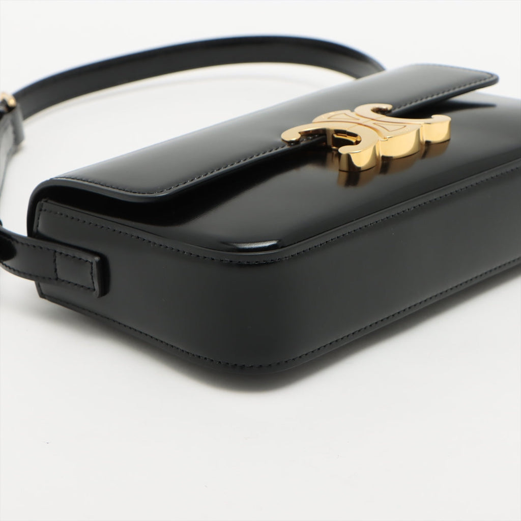 ITEM 8 - Celine Triomphe Shoulder Bag Black