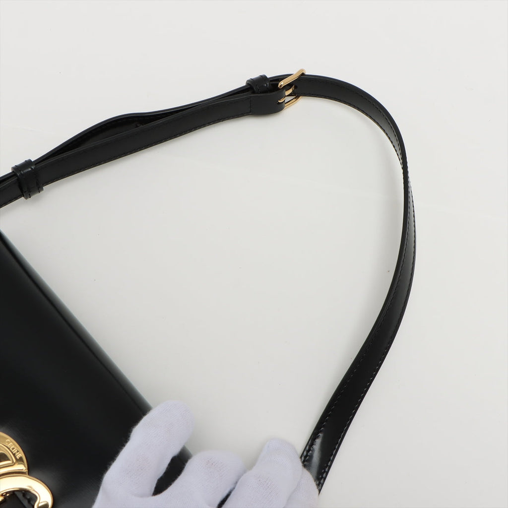ITEM 8 - Celine Triomphe Shoulder Bag Black