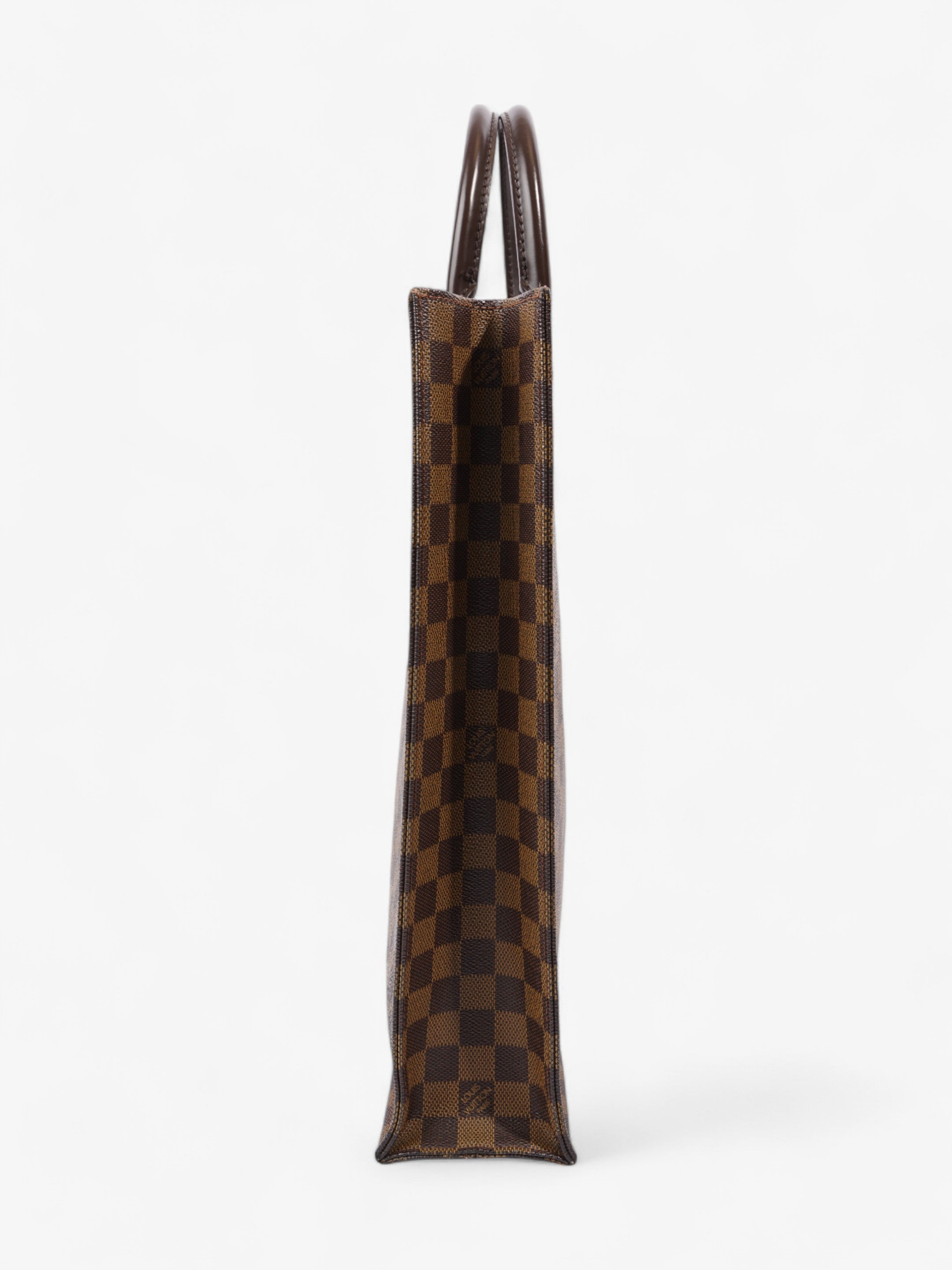 Louis Vuitton Sac Plat Tote Bag Damier Ebene Coated Canvas