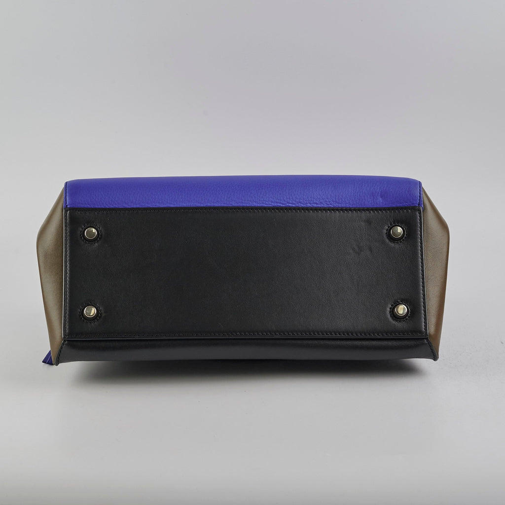 Celine Tri-colour Leather Edge Shoulder Bag