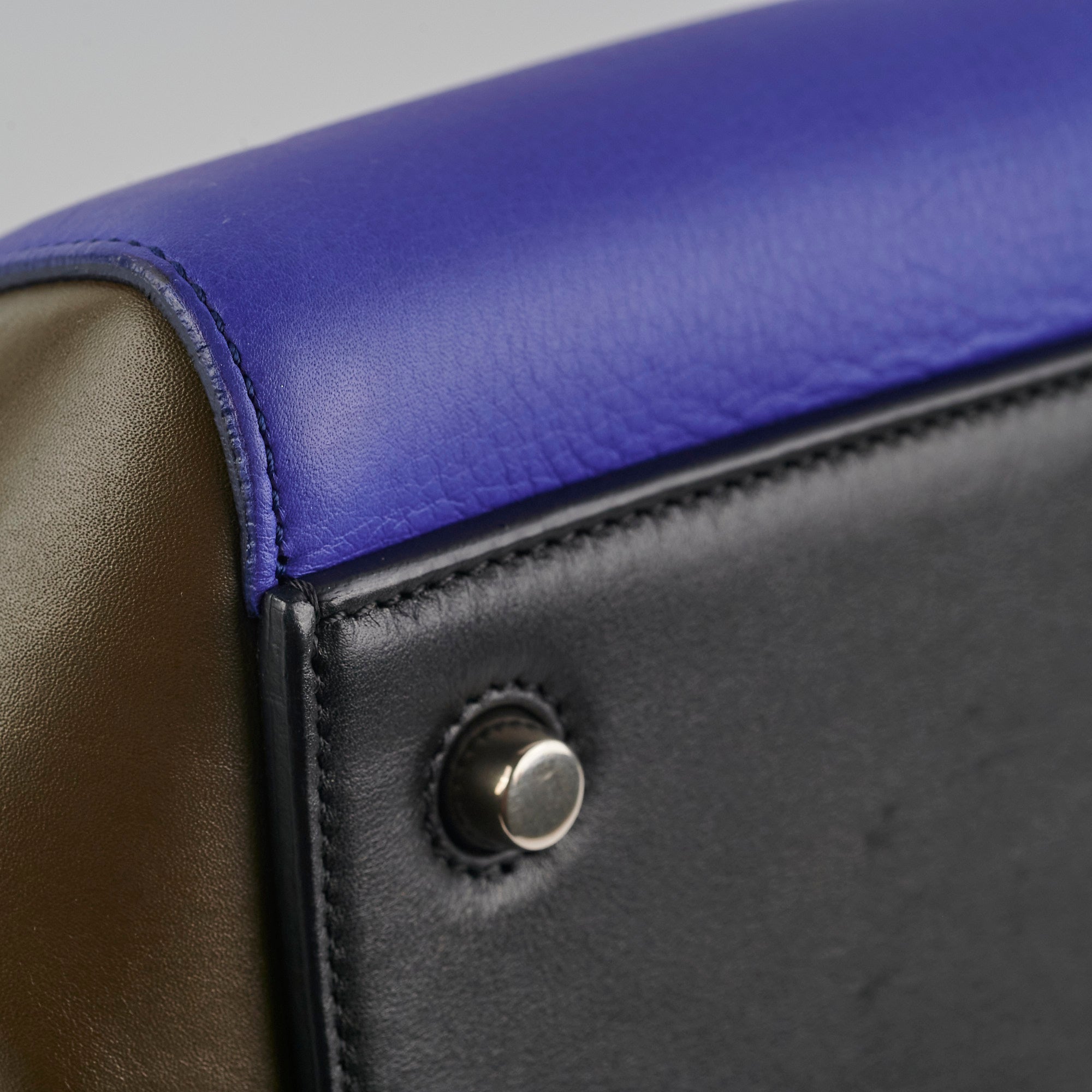Celine Tri-colour Leather Edge Shoulder Bag