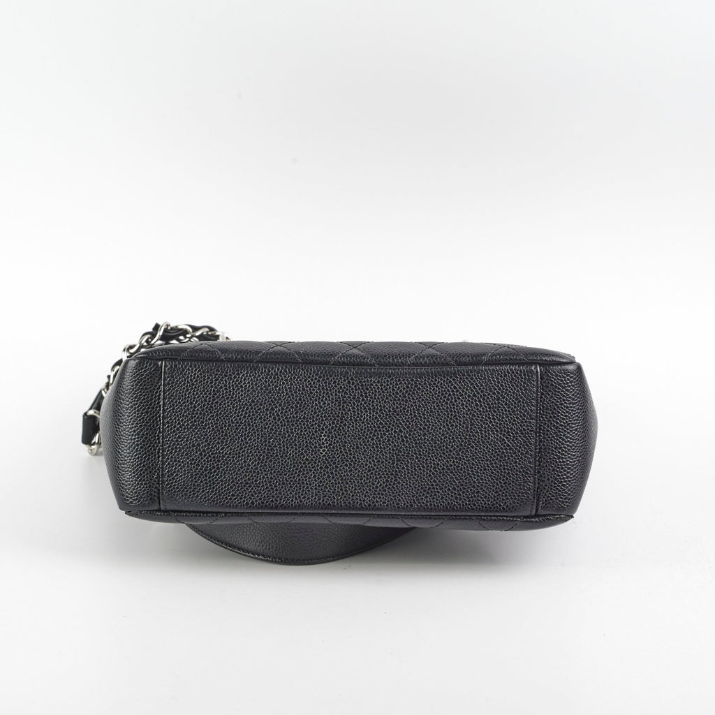 Chanel Caviar PST Petite Shopping Tote (Black)