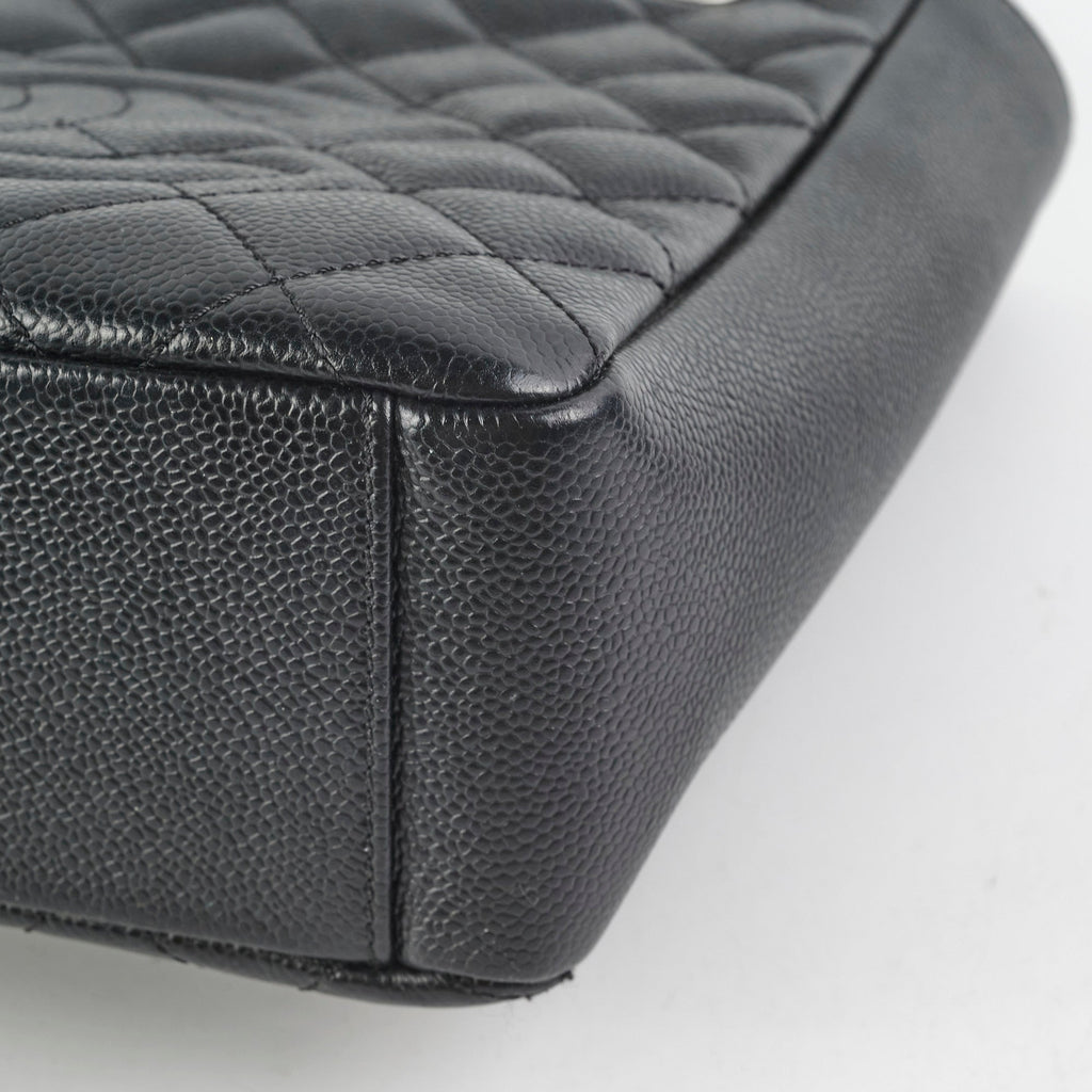 Chanel Caviar PST Petite Shopping Tote (Black)