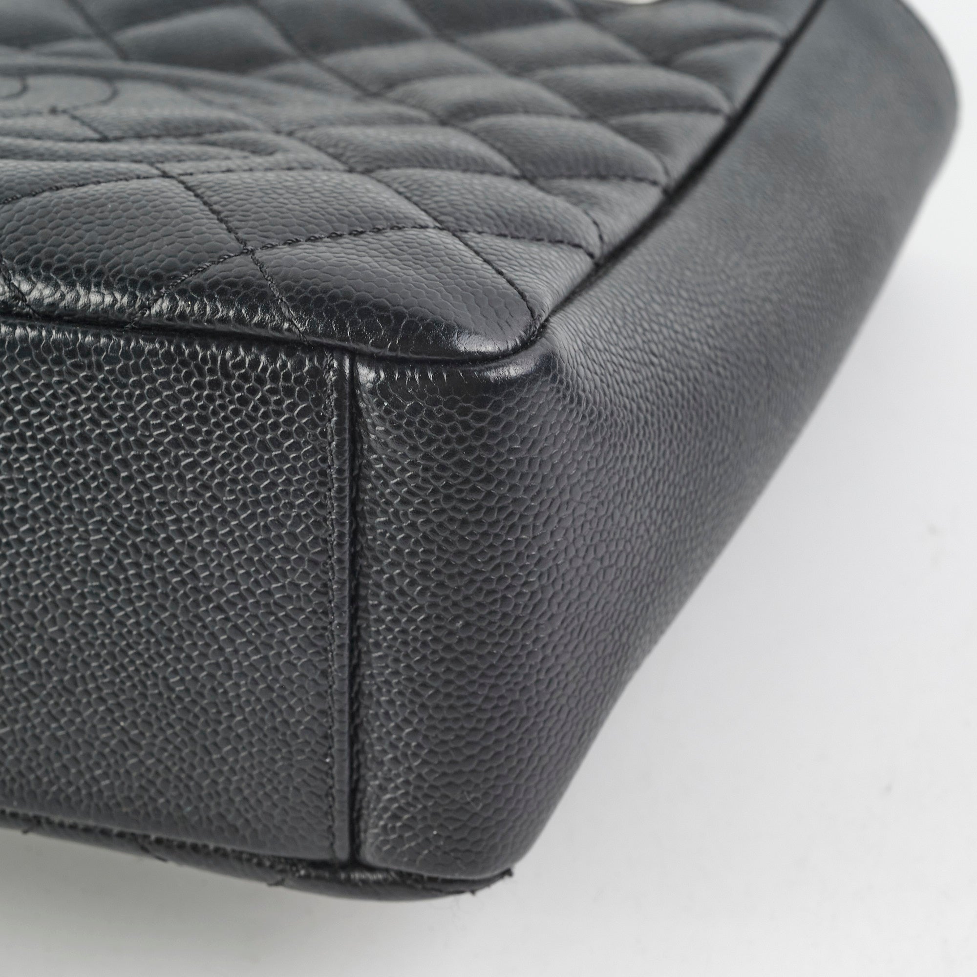 Chanel Caviar PST Petite Shopping Tote (Black)
