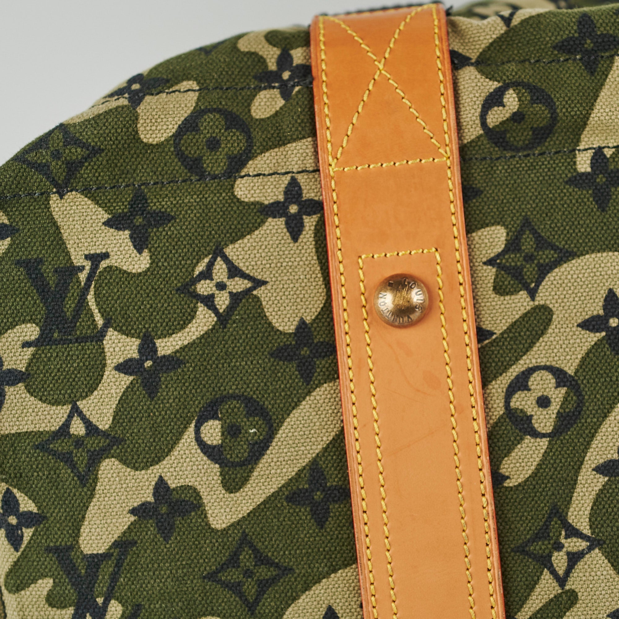 Louis Vuitton Canvas Monogramouflage Tote Shoulder Bag