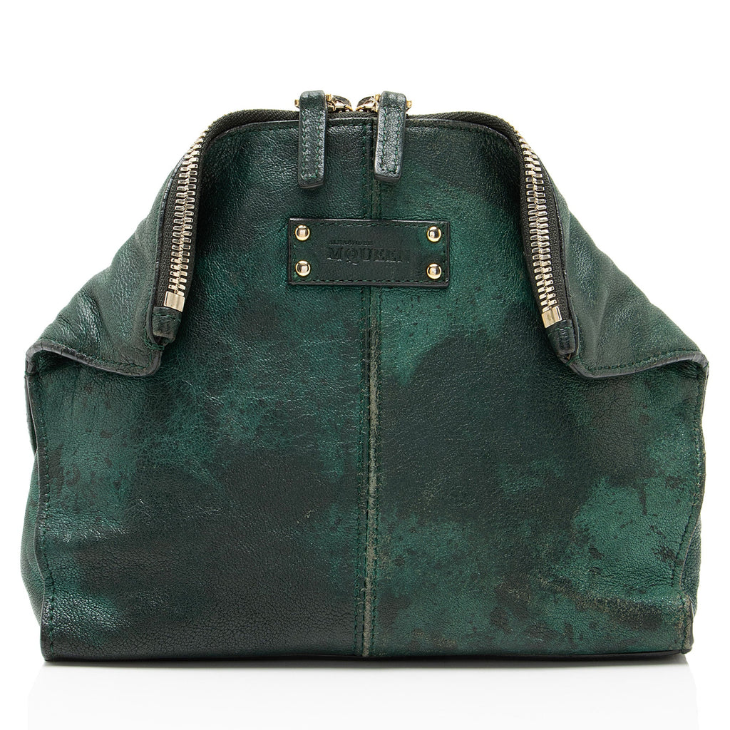 Alexander McQueen Calfskin De Manta Cosmetic Bag
