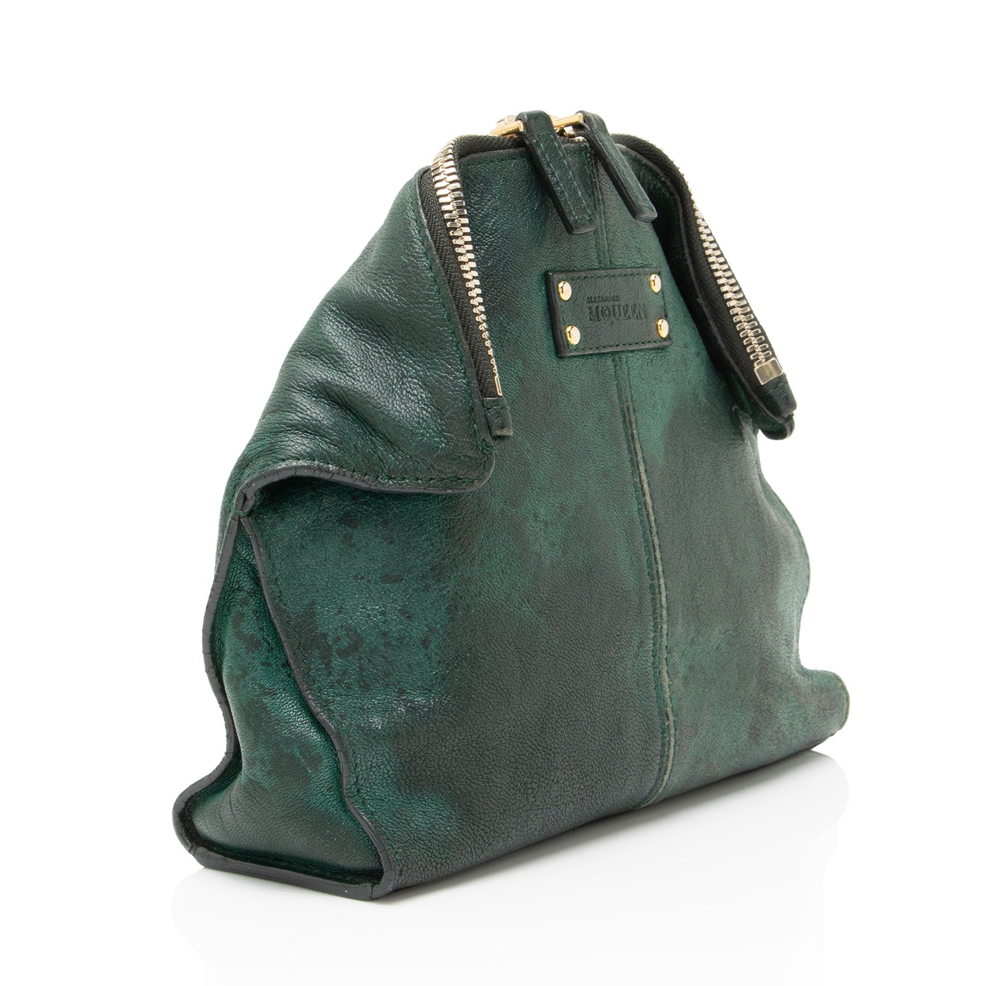 Alexander McQueen Calfskin De Manta Cosmetic Bag