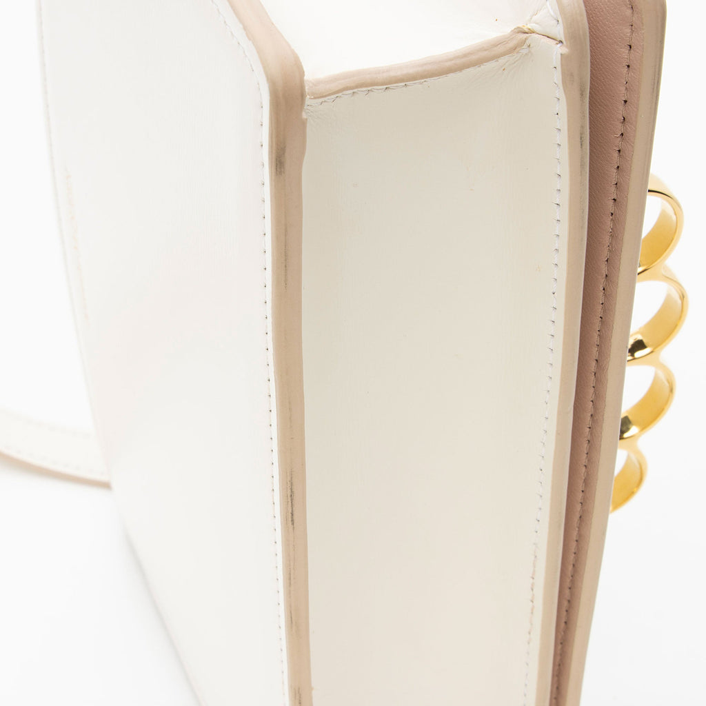 Alexander McQueen Calfskin Four-Ring Shoulder Bag