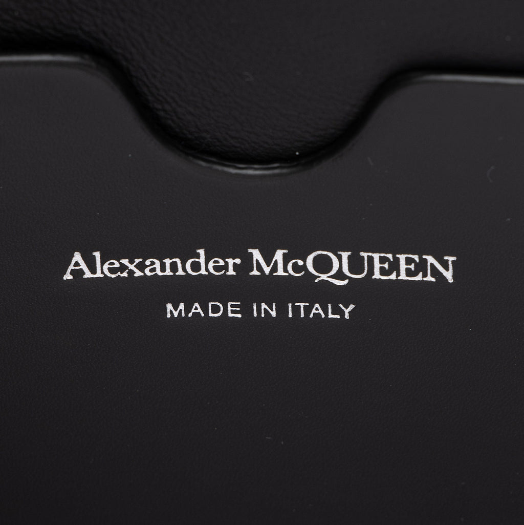 Alexander McQueen Denim Biker Skull Shoulder Bag