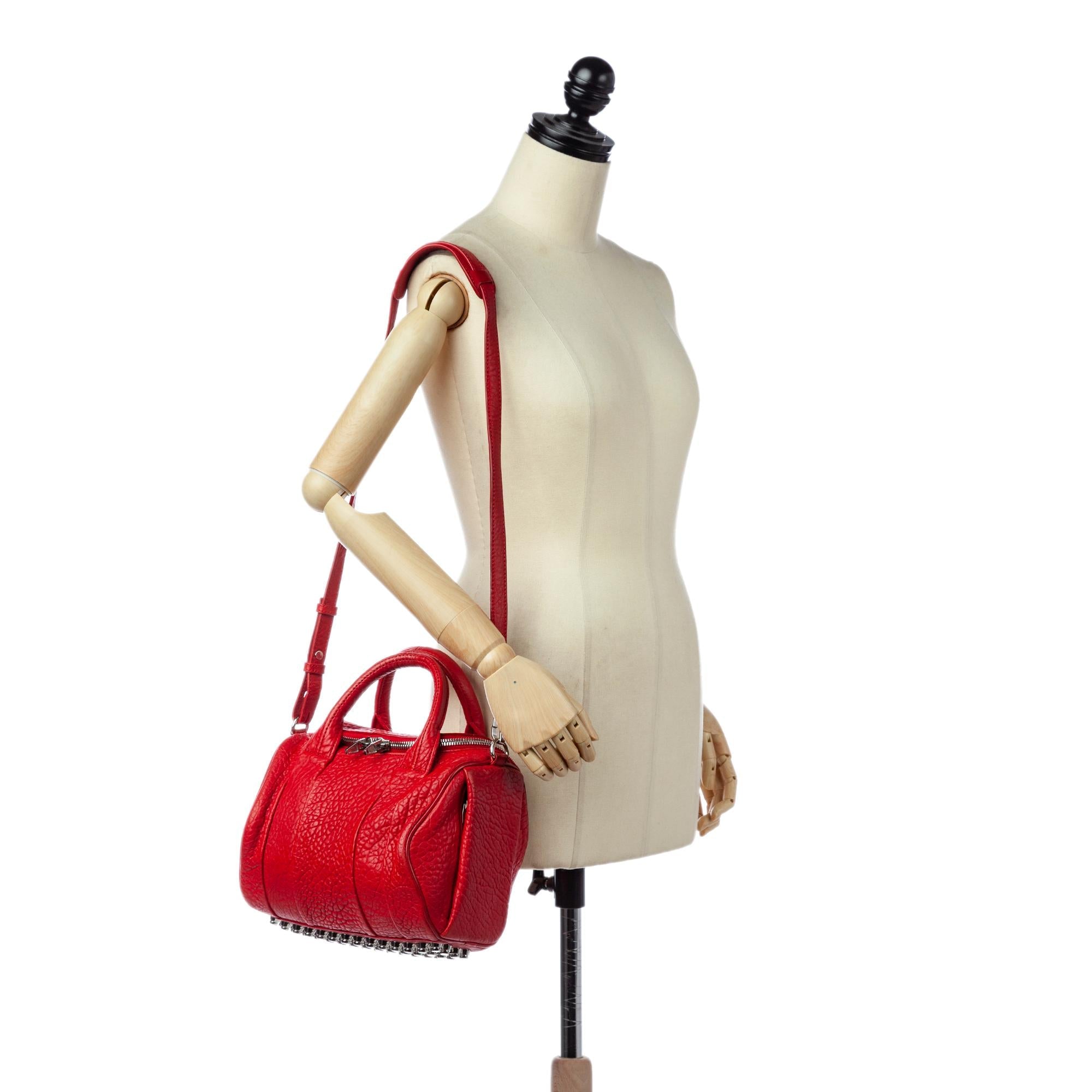 Alexander Wang Rockie Lambskin Leather Satchel (SHG-24537)