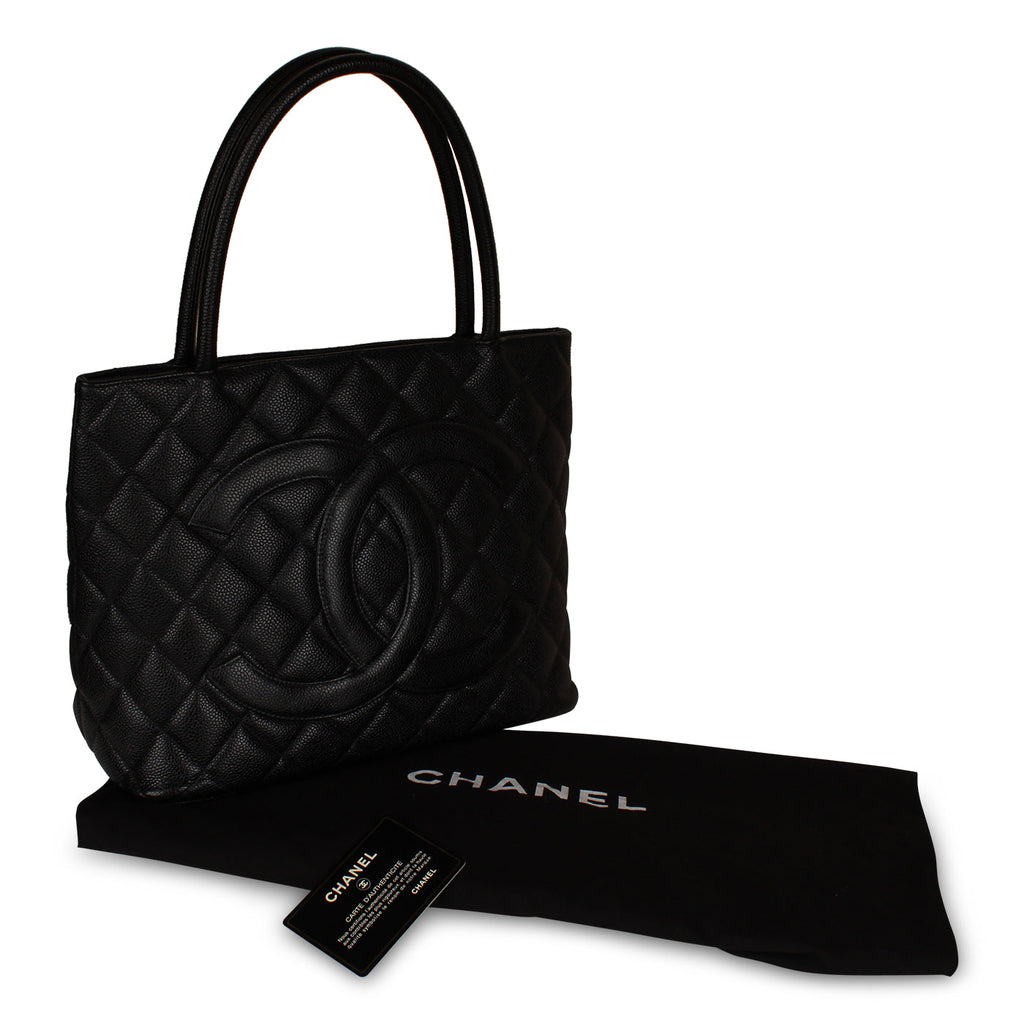 Chanel Vintage Medallion Tote - Black
