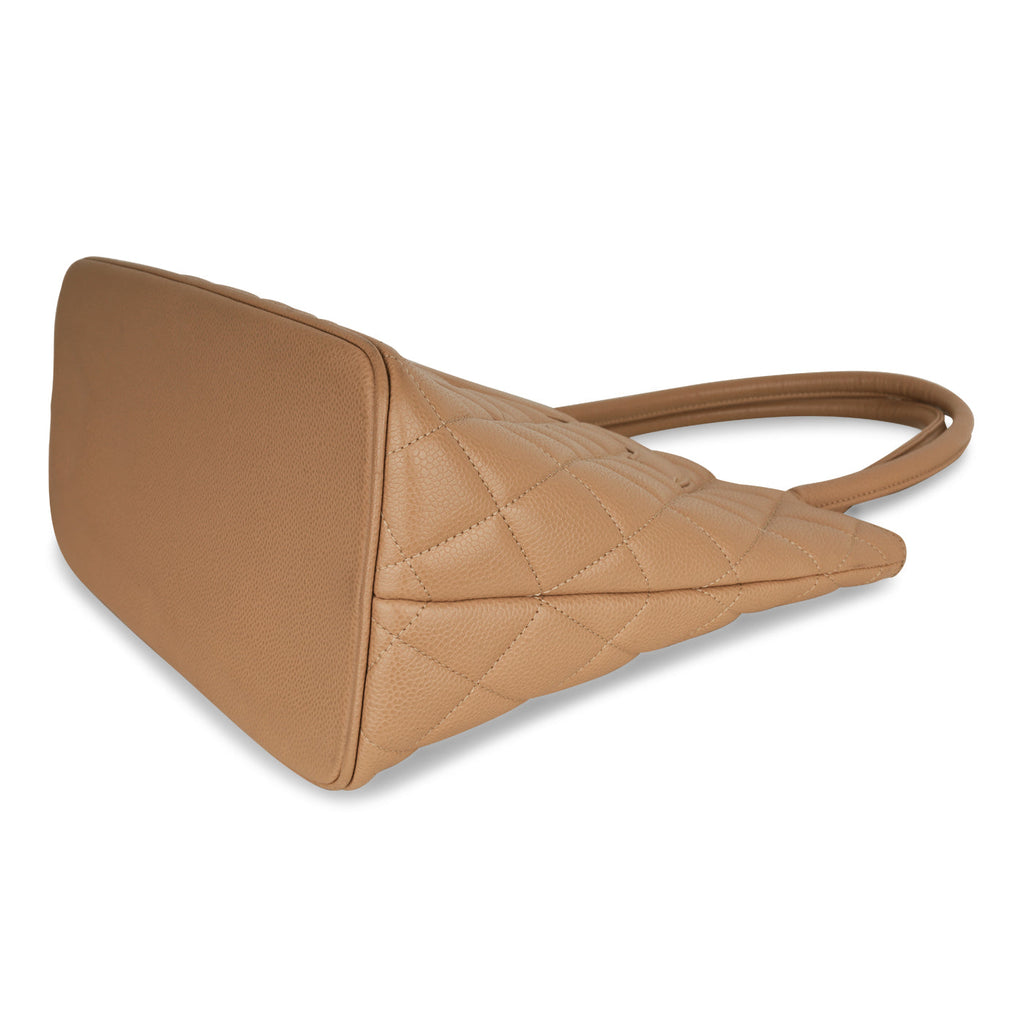Chanel Vintage Medallion Tote - Beige