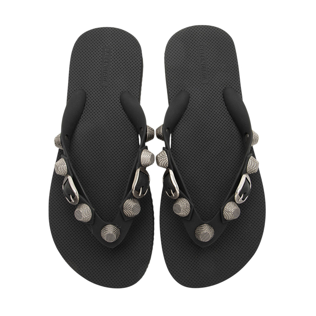 Balenciaga Rubber Cagole Thong Sandals - Size 7 / 37