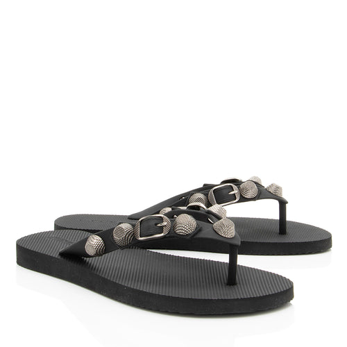 Balenciaga Rubber Cagole Thong Sandals - Size 7 / 37