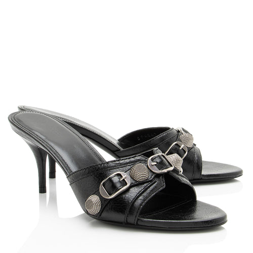 Balenciaga Agneau Arena Cagole Slide Sandals - Size 7 / 37