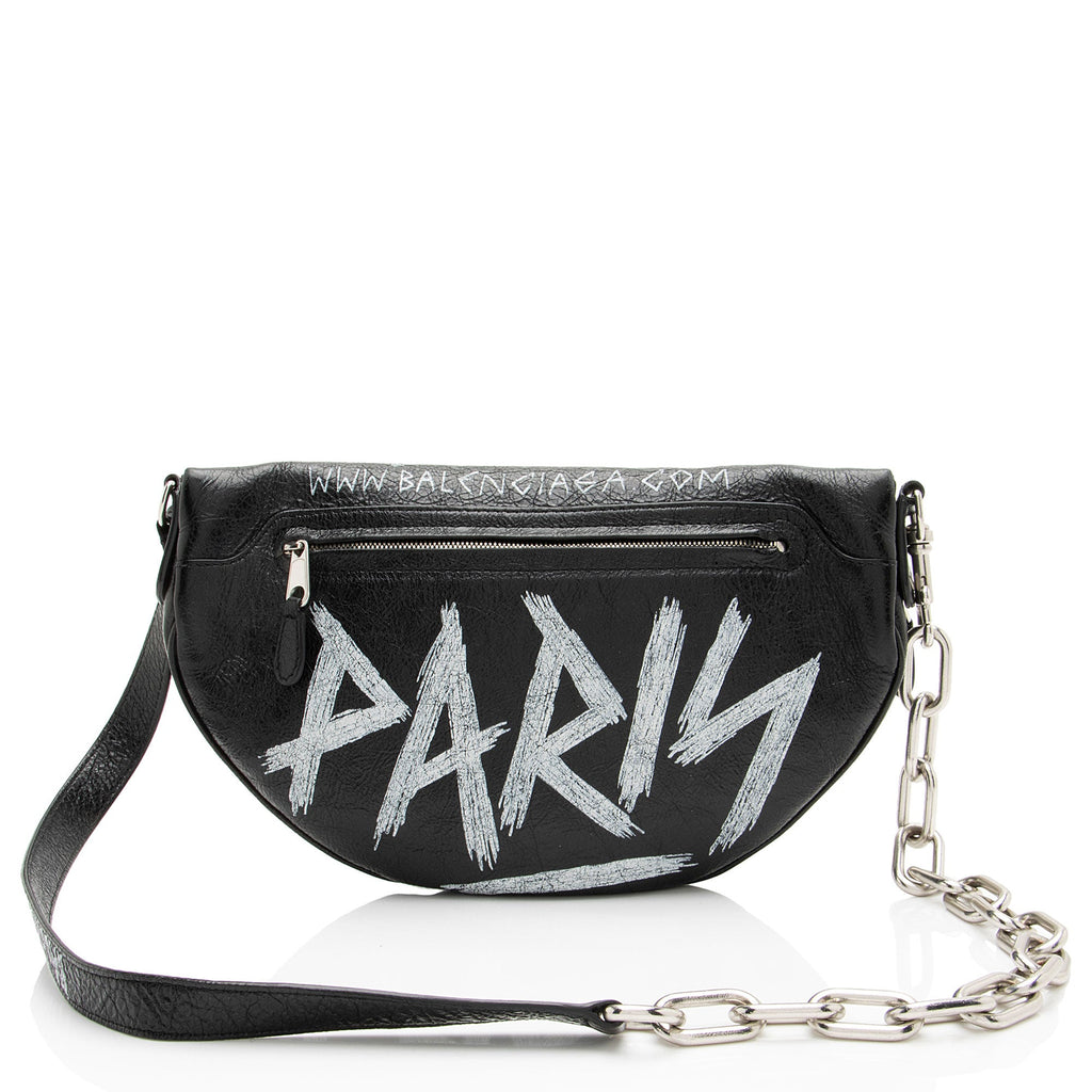 Balenciaga Agneau Graffiti Souvenir XS Belt Bag