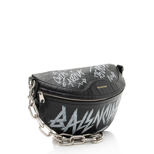 Balenciaga Agneau Graffiti Souvenir XS Belt Bag