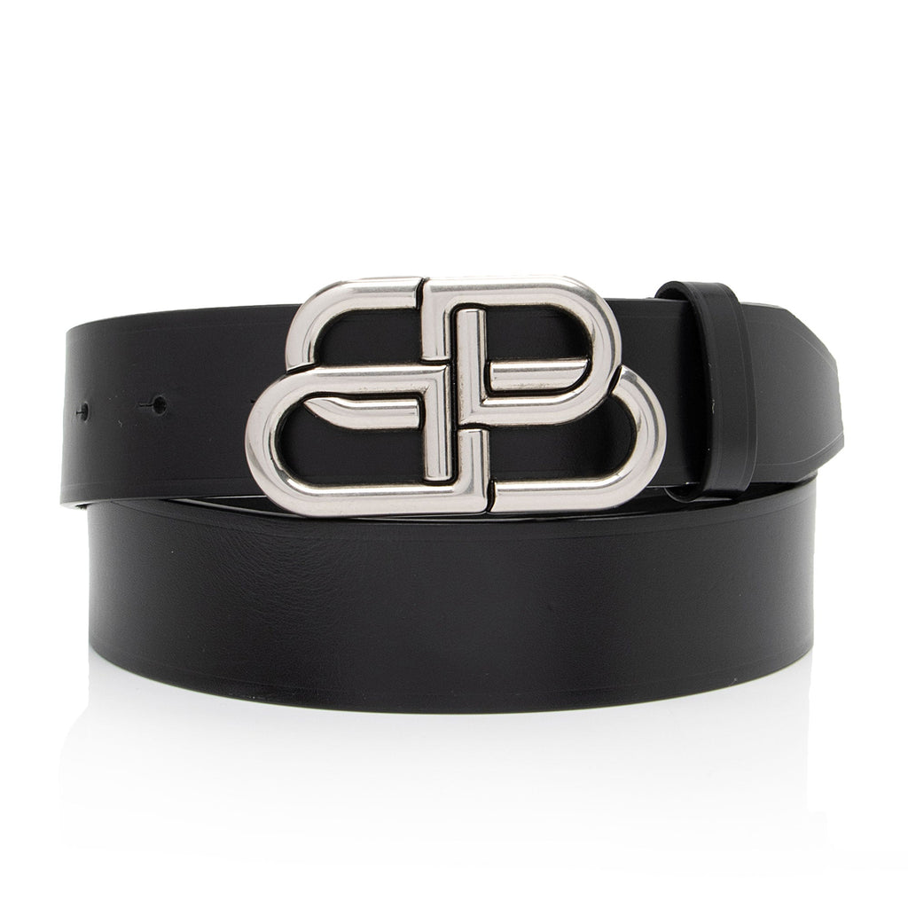 Balenciaga Calfskin BB Belt - Size 34 / 85 (SHF-BzcYCE)