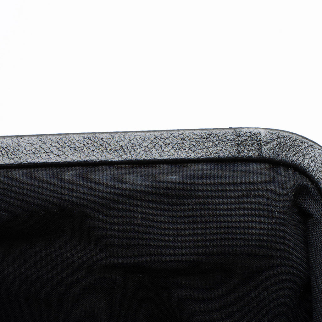 Balenciaga Calfskin Logo Cloud XL Framed Clutch (SHF-DUmqD8)